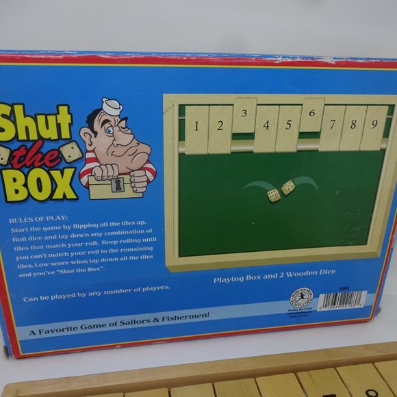 "SHUT THE BOX" Game by Schylling, Ages 8 & UP (EUC) - Picture 3 of 4